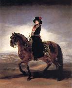 Francisco Goya Maria Luisa on Horseback oil painting on canvas